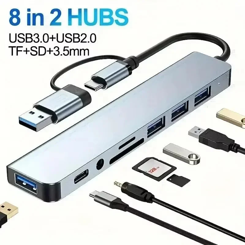 3-in-1 Type C 3.0 to HDMI-compatible Docking Station